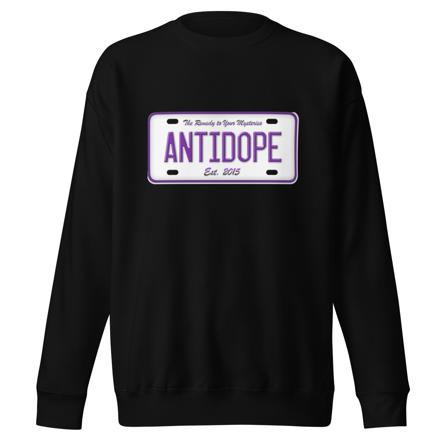 *LIMITED EDITION                       AntiDope License plate  Sweatshirt